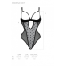 Еротичне боді Passion MARINA BODY, S/M, чорне, з відкритими чашками