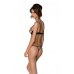Комплект білизни Passion Marina Set with Open Bra, L/XL, бежевий, бра з відкритими чашками