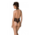 Еротичне боді Passion TRISHA BODY з відкритими чашками, XXL/XXXL, чорне