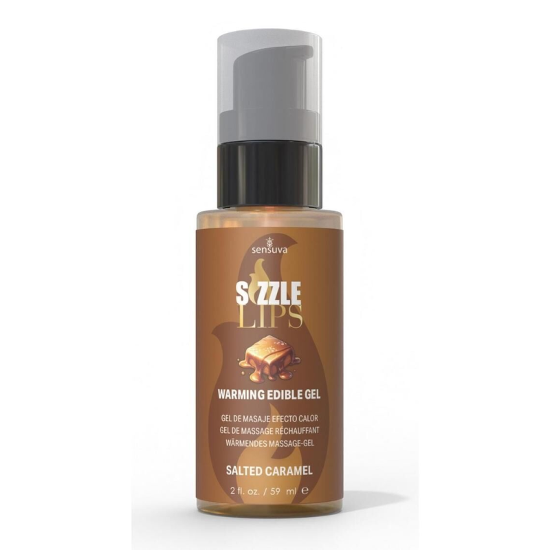 Согріваючий масажний гель Sensuva Sizzle Lips Salted Caramel, 59 мл