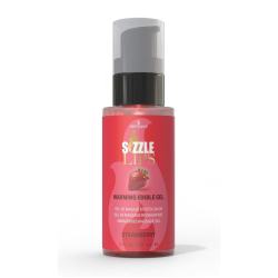 Согріваючий масажний гель Sensuva Sizzle Lips Strawberry, 59 мл