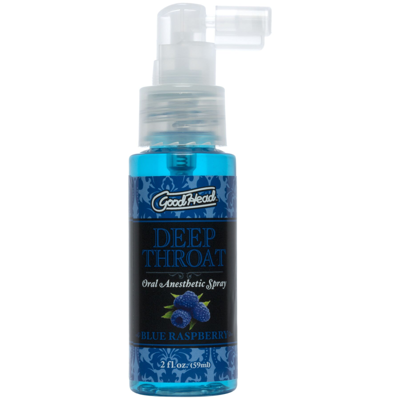 Спрей для мінету Doc Johnson GoodHead DeepThroat Spray Blue Raspberry, 59 мл