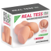 Мастурбатор-напівторс з вібрацією Real Body Real Tess, вагіна та анус, 18х15 см