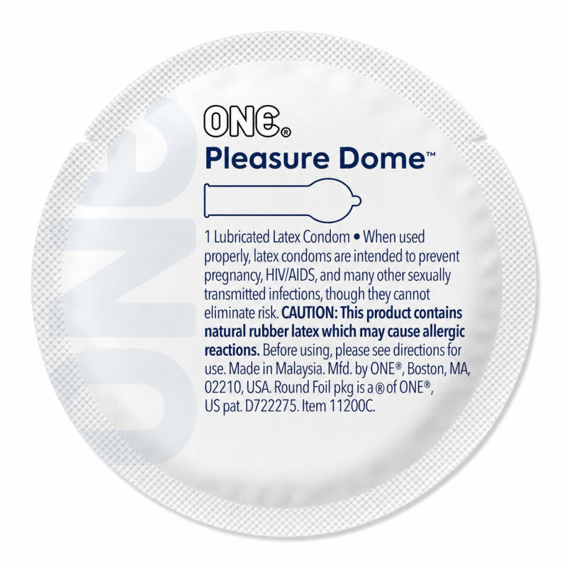 Презерватив ONE Pleasure Dome з розширеною голівкою, 1 шт