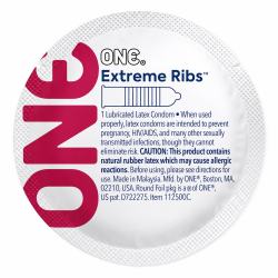 Презерватив ONE Extreme Ribs ребристий, 1 шт Презерватив ONE Extreme Ribs ребристий, 1 шт