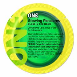 Презерватив ONE Glowing Pleasures, світиться в темряві, 1 шт Презерватив ONE Glowing Pleasures, світиться в темряві, 1 шт