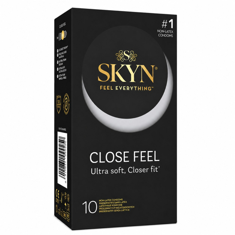 Презервативи SKYN Close Feel безлатексні облягаючі, 10 шт