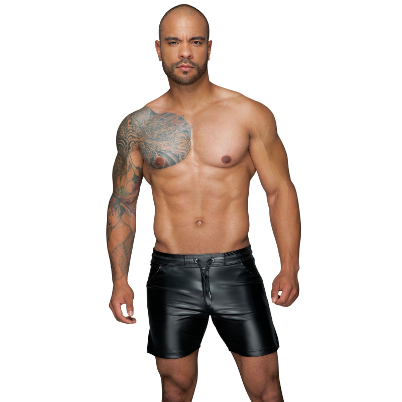 Чоловічі шорти з мокрим ефектом Noir Handmade H061 Powerwetlook, L