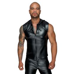 Чоловіча безрукавка з капюшоном Noir Handmade H062 Hooded Shirt Чоловіча безрукавка з капюшоном Noir Handmade H062 Hooded Shirt