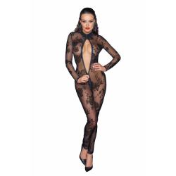 Сітчастий бодистокінг Noir Handmade F237 Long tulle overall, XL