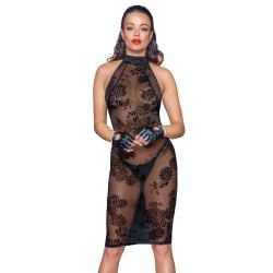 Плаття міді Noir Handmade F240 з оксамитовими бретелями, S