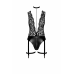 Боді Noir Handmade F297 Libido, чорне мереживо