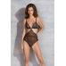 Боді Passion AMBERLY BODY, чорне, S/M, з відкритою спиною, низ стрінги