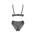 Комплект білизни Passion Amberly Set, бралетт і трусики бразиліана, чорний