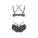 Комплект білизни Passion Drosera Bikini, чорний, XXL/XXXL