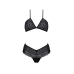 Комплект білизни Passion Kerria Bikini, чорний