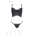 Комплект Passion Kerria Set, бюстьє та стрінги, black, L/XL