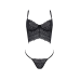 Комплект Passion KERRIA SET black, S/M (бюстьє + стрінги)