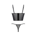 Комплект Passion KERRIA SET black, S/M (бюстьє + стрінги)