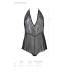 Боді Passion Leafa Body чорне S/M, на зав'язках