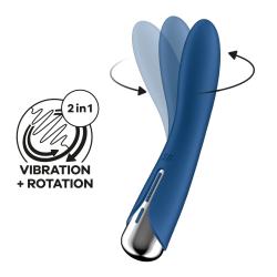 Вібратор точки G з обертанням Satisfyer Spinning Vibe 1, Blue Вібратор точки G з обертанням Satisfyer Spinning Vibe 1, Blue