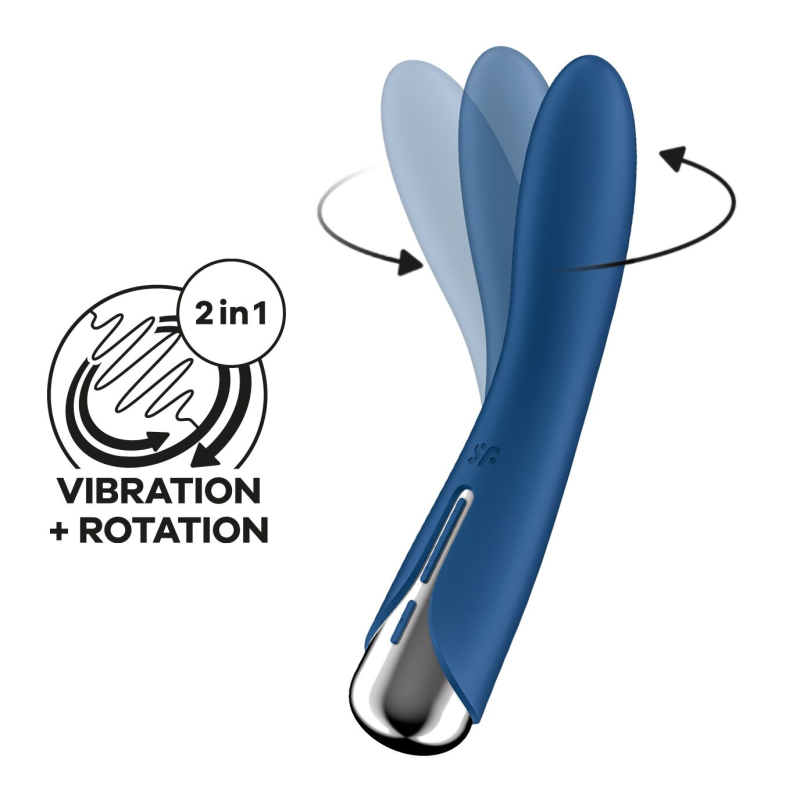 Вібратор точки G з обертанням Satisfyer Spinning Vibe 1, Blue