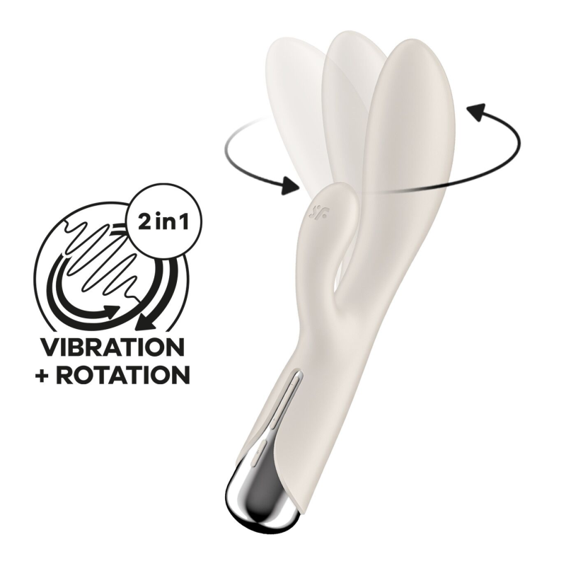 Вібратор-кролик з ротацією Satisfyer Spinning Rabbit 1, 3 мотори