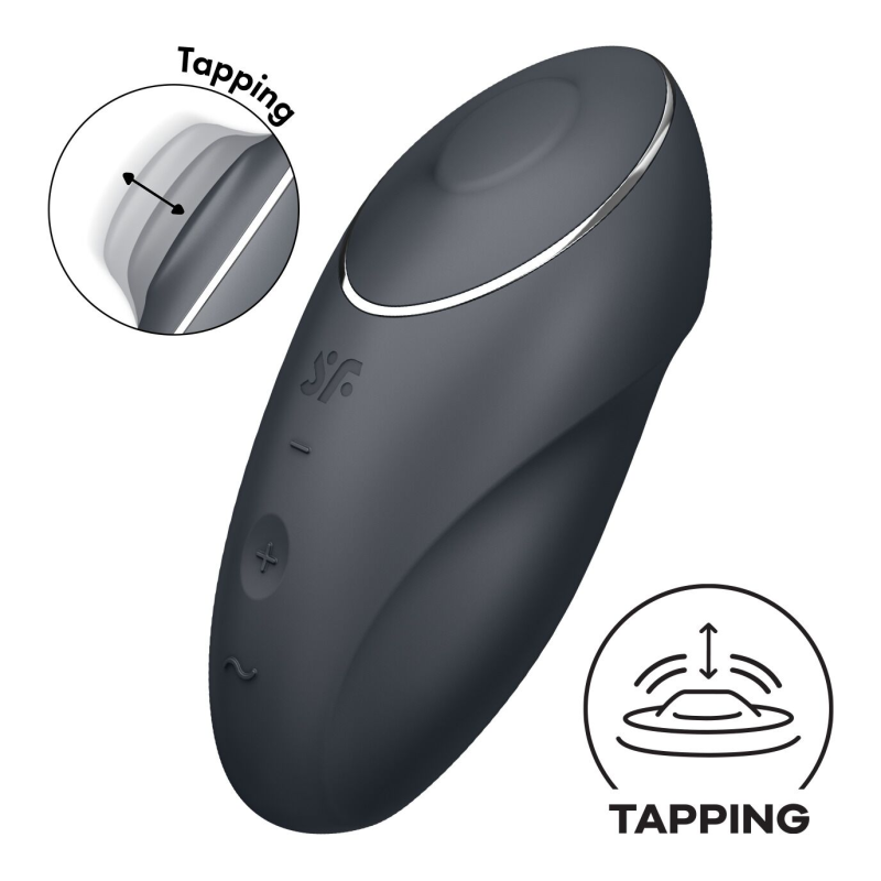 Вібростимулятор-пульсатор Satisfyer Tap & Climax 1 Grey