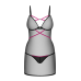 Пеньюар Obsessive Novenes chemise & thong, XS/S