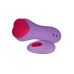 Вібратор в трусики FairyGasm HeartGem violet, на магніті, з пультом ДУ
