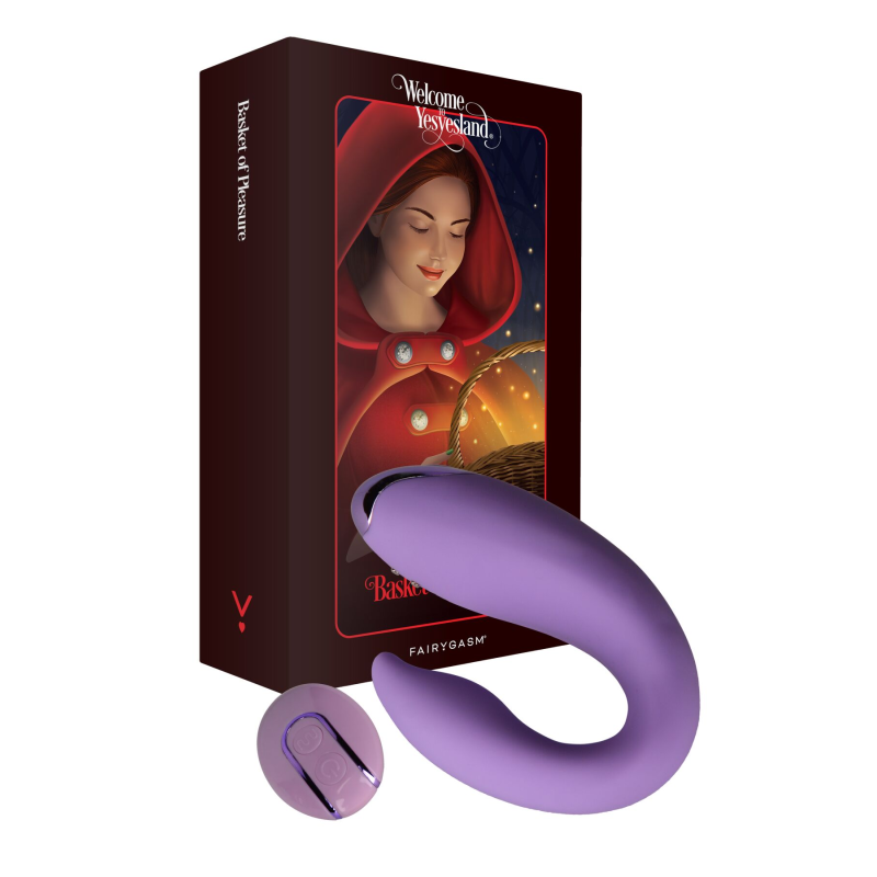 Вібратор для пар FairyGasm PleasureBerry Violet з пультом ДУ