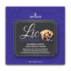 Пробник гелю для мінету Sensuva Lic-o-licious Blueberry Muffin, 6 мл Пробник гелю для мінету Sensuva Lic-o-licious Blueberry Muffin, 6 мл