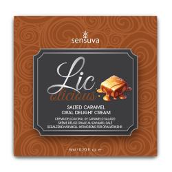 Пробник гелю для минету Sensuva Lic-o-licious Salted Caramel (6 мл) Пробник гелю для минету Sensuva Lic-o-licious Salted Caramel (6 мл)