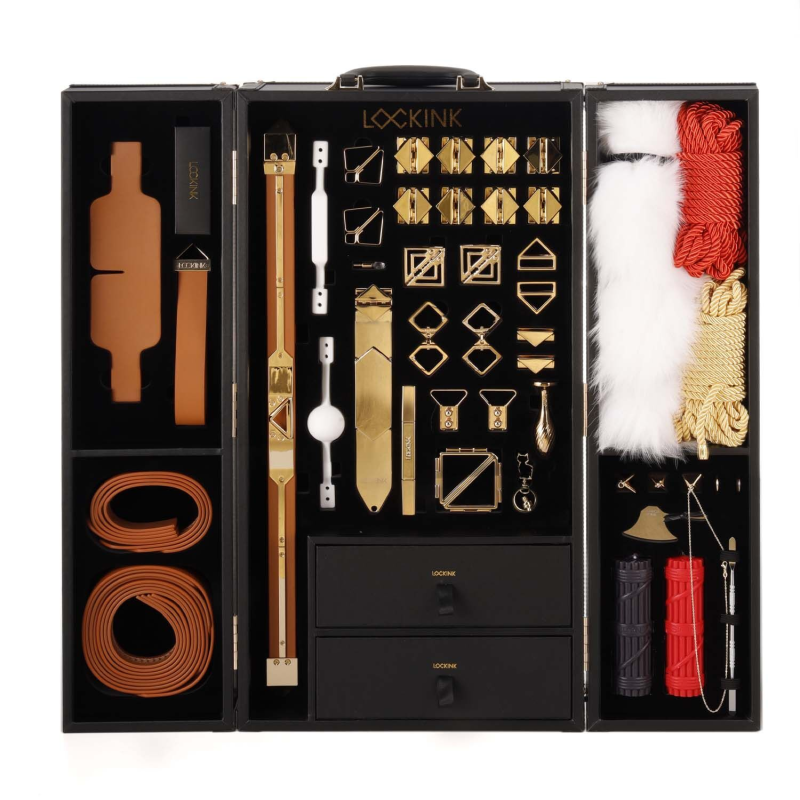 БДСМ-набір LOCKINK All-in-1 BDSM Play Kit, коричневий