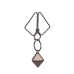 Затискачі для сосків з важким підвісом LOCKINK Nipple Clamps with Heavy Pendant, срібні