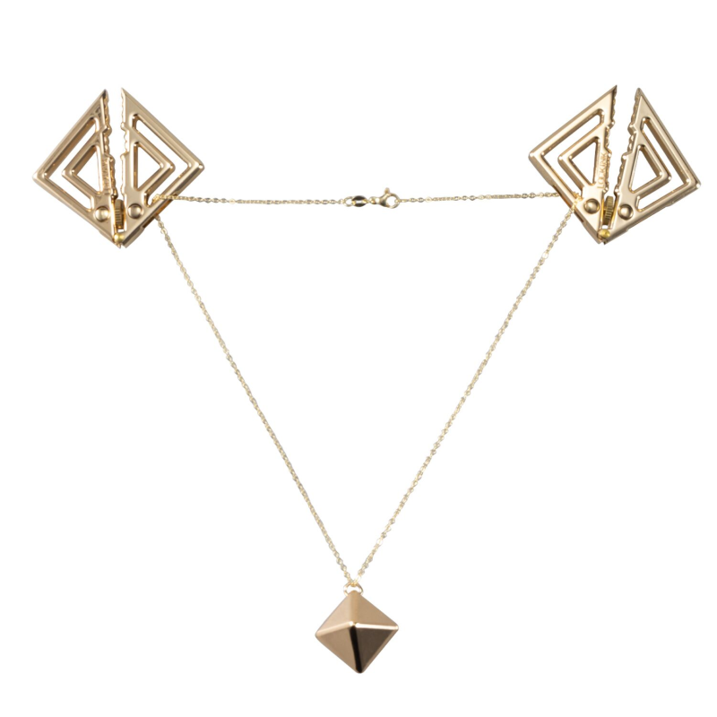 Затискачі для сосків з підвіскою LOCKINK Adjustable Nipple Clamps with Heavy Pendant