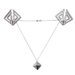 Затискачі для сосків із важким підвісом LOCKINK Adjustable Nipple Clamps with Heavy Pendant, під срібло