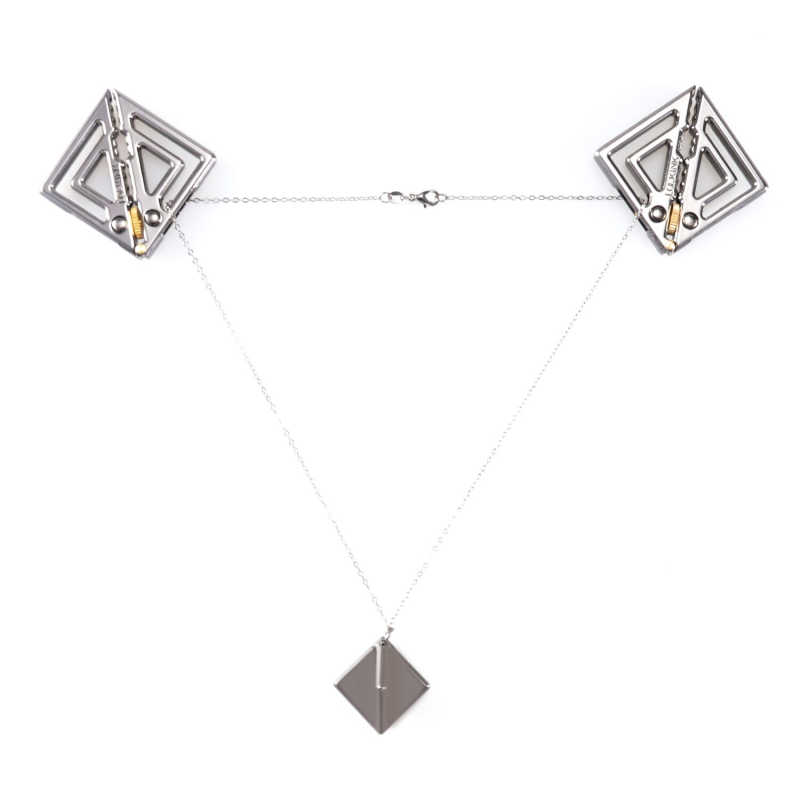 Затискачі для сосків з підвіскою LOCKINK Adjustable Nipple Clamps with Light Pendant