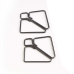 Затискачі для сосків LOCKINK Minimalism Nipple Clamps, срібні