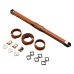 Фіксатор-розпірка LOCKINK Adjustable Spreader Bar Set, шкіряний, коричневий