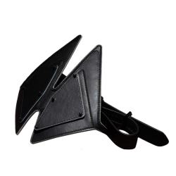 Маска на очі LOCKINK Vixen Blindfold, натуральна шкіра, чорна
