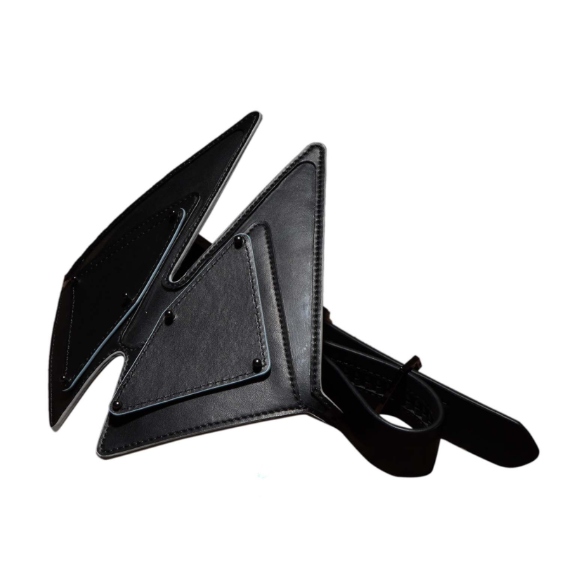 Маска на очі LOCKINK Vixen Blindfold, натуральна шкіра, чорна