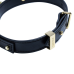 Ошийник LOCKINK Dark DIY Alphabet Collar, чорний, екошкіра, знімні літери зі стразами