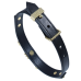 Ошийник LOCKINK Dark DIY Alphabet Collar, чорний, екошкіра, знімні літери зі стразами