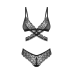 Комплект білизни Obsessive Blomentis, XS/S, мереживо