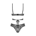 Комплект білизни Obsessive Blomentis, XS/S, мереживо