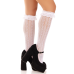 Гольфи ажурні Leg Avenue Sweetheart Ruffle Cuff Knee Highs, білі, візерунок сердечка