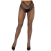 Стрип-колготки сітка Leg Avenue Crotchless Net Tights with Heart Backseam, One Size, чорні