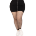 Колготки без стопи Leg Avenue Industrial Net footless tights, 1X/2X, чорні, сітка