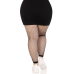 Колготки без стопи Leg Avenue Industrial Net footless tights, 1X/2X, чорні, сітка